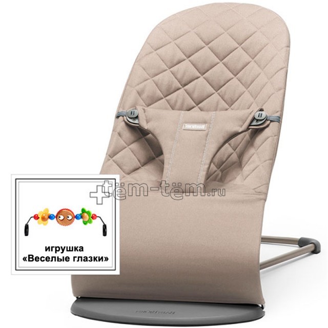 Шезлонг babybjorn с игрушкой