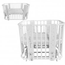 Детская кроватка трансформер Антел Ariel 5в1 увеличение до 140х100 см. Характеристики.