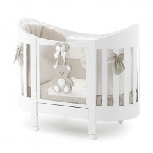 ItalBaby Peluche Oval с матрасом и постельным бельем