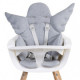 ChildHome Подушка для стульчика Evolu2 цвет angel jersey grey