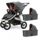 Коляска для близнецов Bumbleride Indie twin 2 в 1 цвет dawn grey coral Bumbleride Indie twin 2 в 1 цвет dawn grey coral