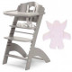 Деревянный стульчик ChildHome Lambda 2 цвет stone grey - angel old pink ChildHome Lambda 2 цвет stone grey - angel old pink