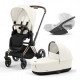 Cybex Priam IV 3 в 1 автокресло Cloud T i-Size Plus цвет off white rosegold