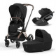 Cybex Priam IV 3 в 1 автокресло Cloud T i-Size Plus цвет sepia black rosegold