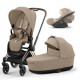Cybex Priam IV 3 в 1 автокресло Cloud T i-Size Plus цвет cozy beige rosegold