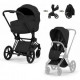 Cybex Priam V сложение с люлькой цвет черный BLK