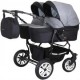 Детская коляска для двойни Mikado Tween 2 в 1 цвет серый (black-carbon) Mikado Tween 2 в 1 цвет серый (black-carbon)
