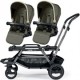 Коляска для двойни Peg-Perego Duette Piroet цвет breeze kaki + 2 накидки Peg-Perego Duette Piroet цвет breeze kaki + 2 накидки