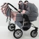 Tako Jumper Duo + 2 автокресла цвет серо-розовый (wlk 5)